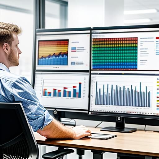 Marketing dashboards on screen