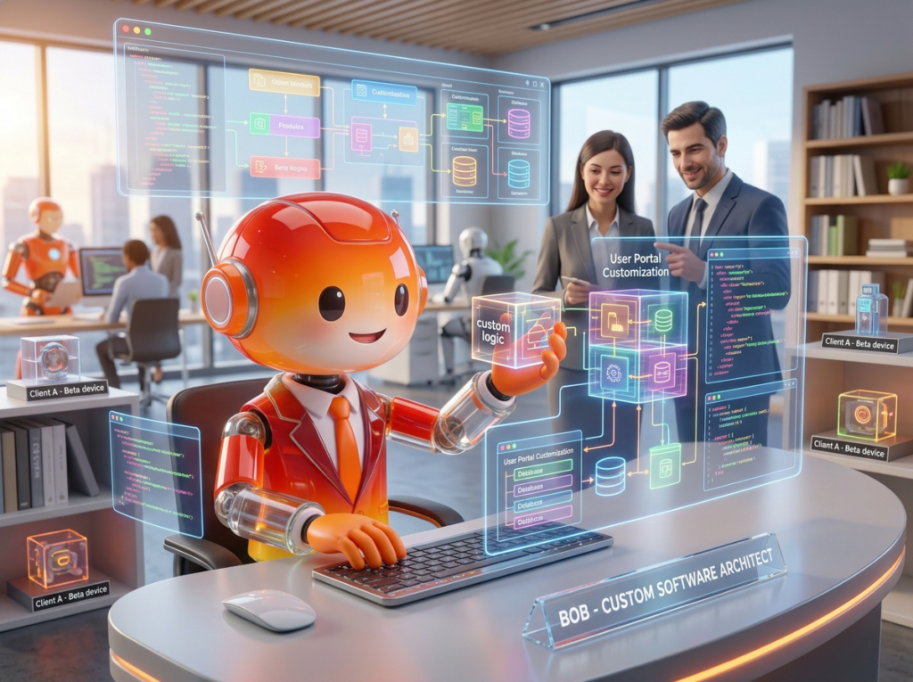 Bot helping a customer