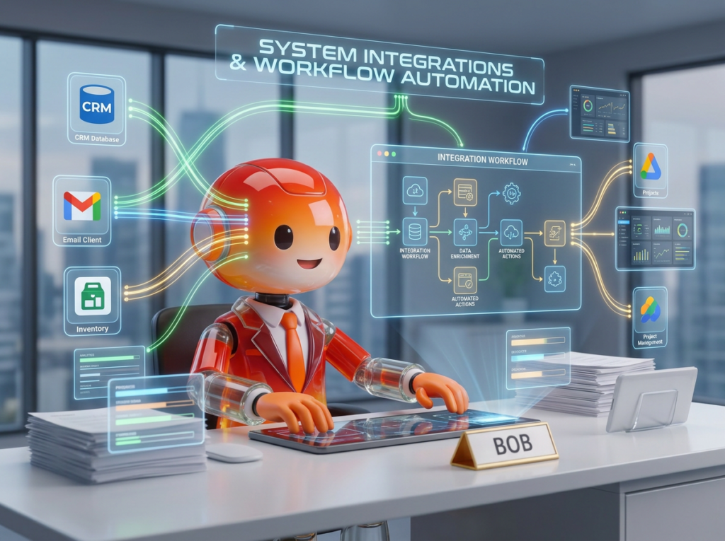Bot connecting business systems